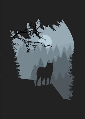 wolf silhouette 9