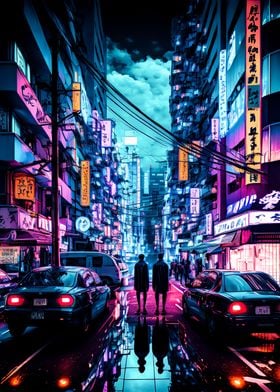 Tokyo japan neon