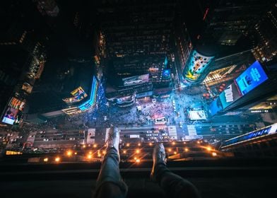 Legs over New York City