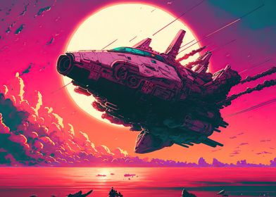 Spaceship Sunset