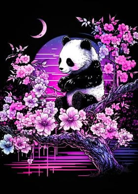 Panda cherry blossom japan