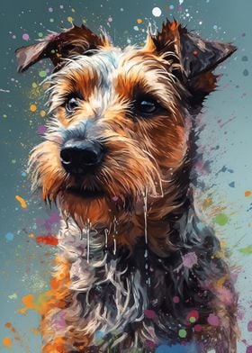 Terrier painting