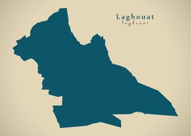 Laghouat province map