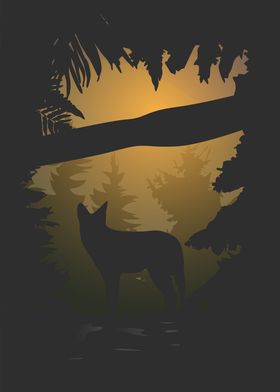 wolf silhouette 4