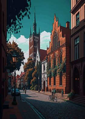 Wroclaw Pixel art