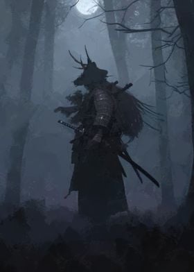 Dark fantasy samurai