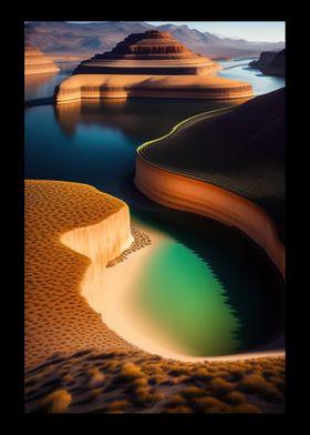 Beach With Flat Cliff