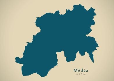 Medea province map