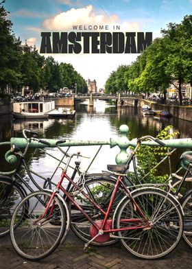 Amsterdam City Poster