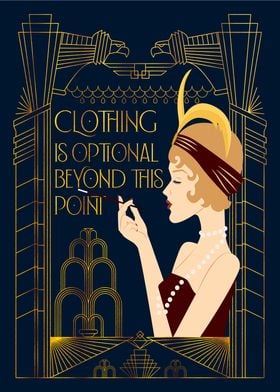 Art Deco Bedroom Poster