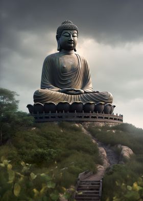 Giant Buddha Lotus Pathway