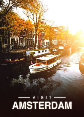 Amsterdam City Poster