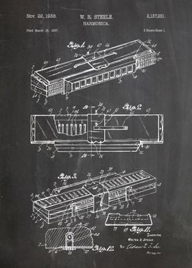 Harmonica patent 1938