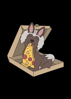 Chinese Crested Pizza 