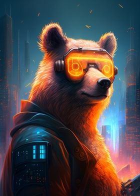 Cyberpunk Bear