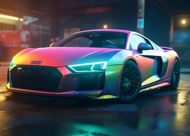 Audi R8 Neon