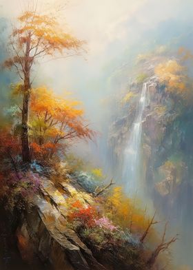 Misty Sakura Falls 1