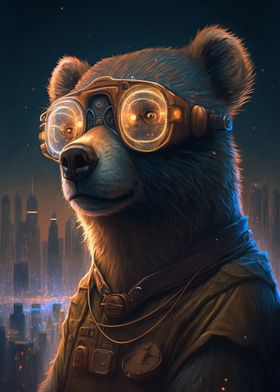 Cyberpunk Bear