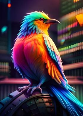 colorful bird drawing