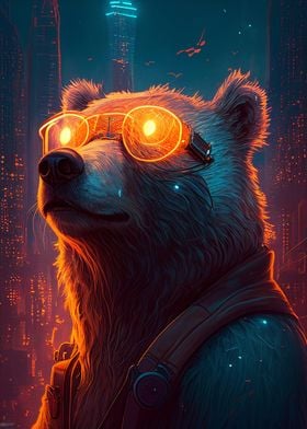 Cyberpunk Bear