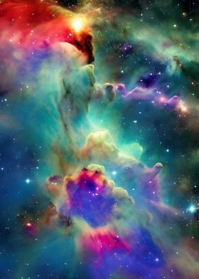 Colorful nebula