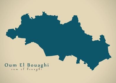 Oum El Bouaghi map