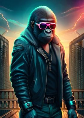 King kong sunglass neon