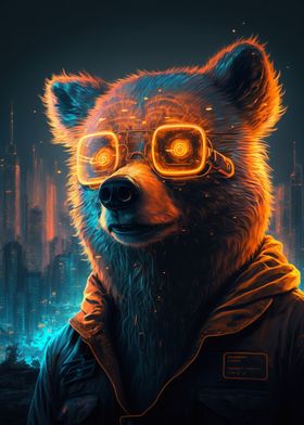 Cyberpunk Bear