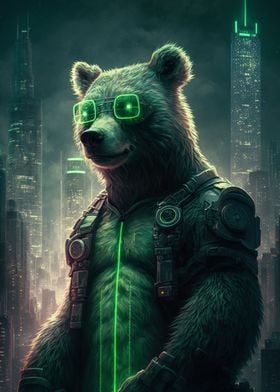 Cyberpunk Bear