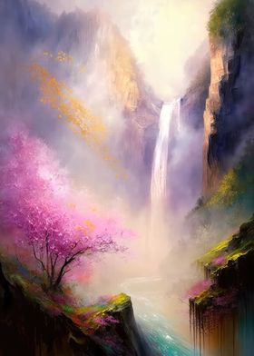 Misty Sakura Falls 3