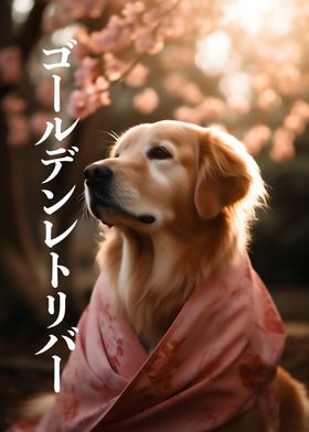 Kimono Golden Retriever