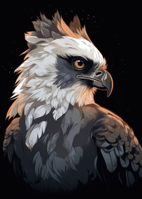 Vector Harpy Eagle