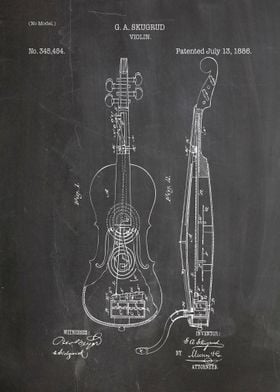 Violin patent 1886