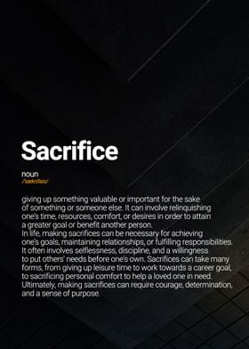 Sacrifice