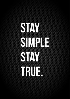 stay simple