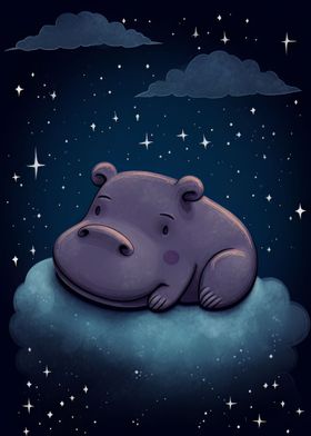 Hippo Bed Time