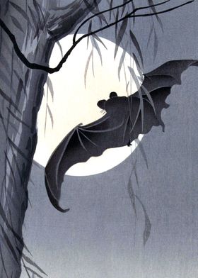 Bat in Moonlight