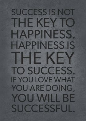 Happiness Key To Success