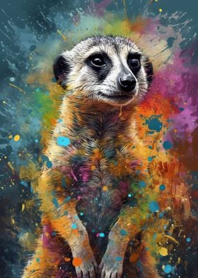 Meerkat painting