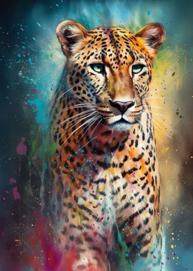 Cheetah painting