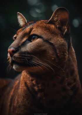 Wild jaguarundi