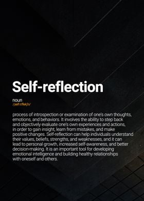 Self reflection