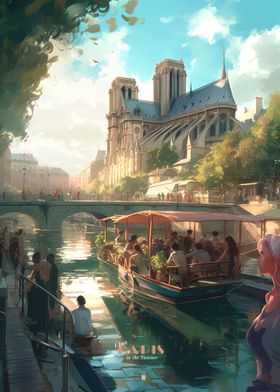 Paris Seine Scene