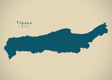 Tipaza province map