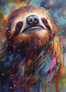 Sloth painting