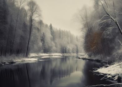 Snowy River in Lapland