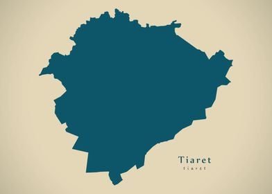 Tiaret province map