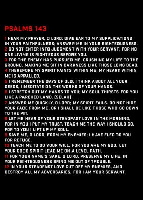 Psalms 143 Black