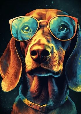 Dachshund Colorful