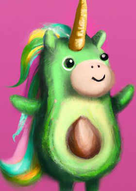 Cute Unicorn Avocado